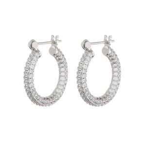 The Pavé Baby Amalfi Hoops