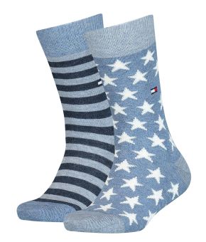 tommy-hilfiger-100000816-kids-sock-2p-star-and-stripes-nos-blauw-front