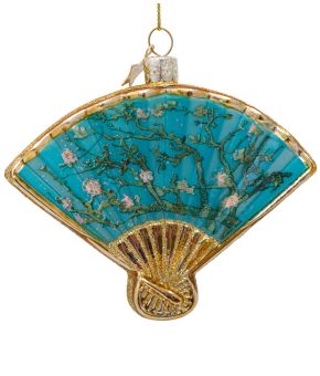 Ornament Glass Van Gogh Blossom Fan 10 cm